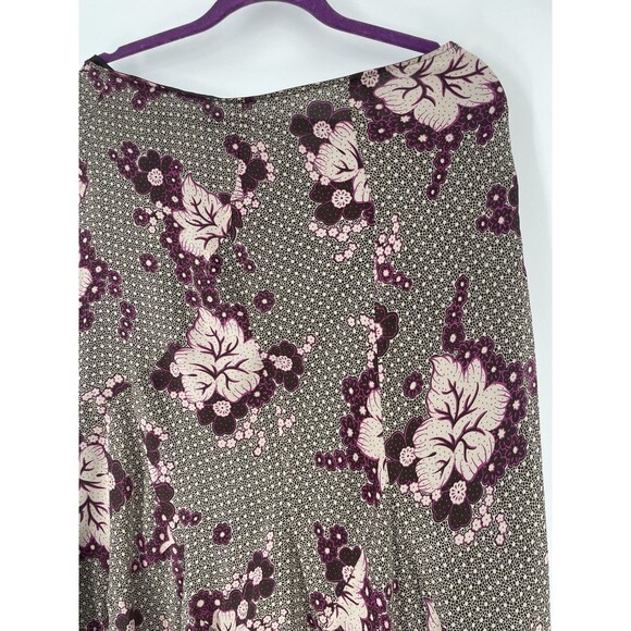 VTG Silk Bohemian Y2K Handkerchief Skirt Midi Dark Romance Flowy Cottage 14 - Picture 2 of 9